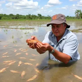 expansão da produção de camarão