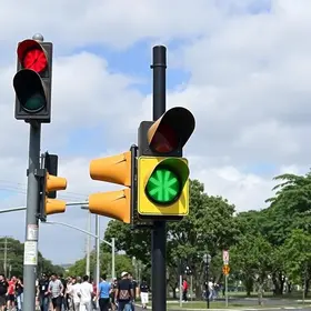 semáforo apagado em Parnaíba