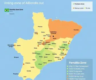 votos por local de votação em Parnaíba